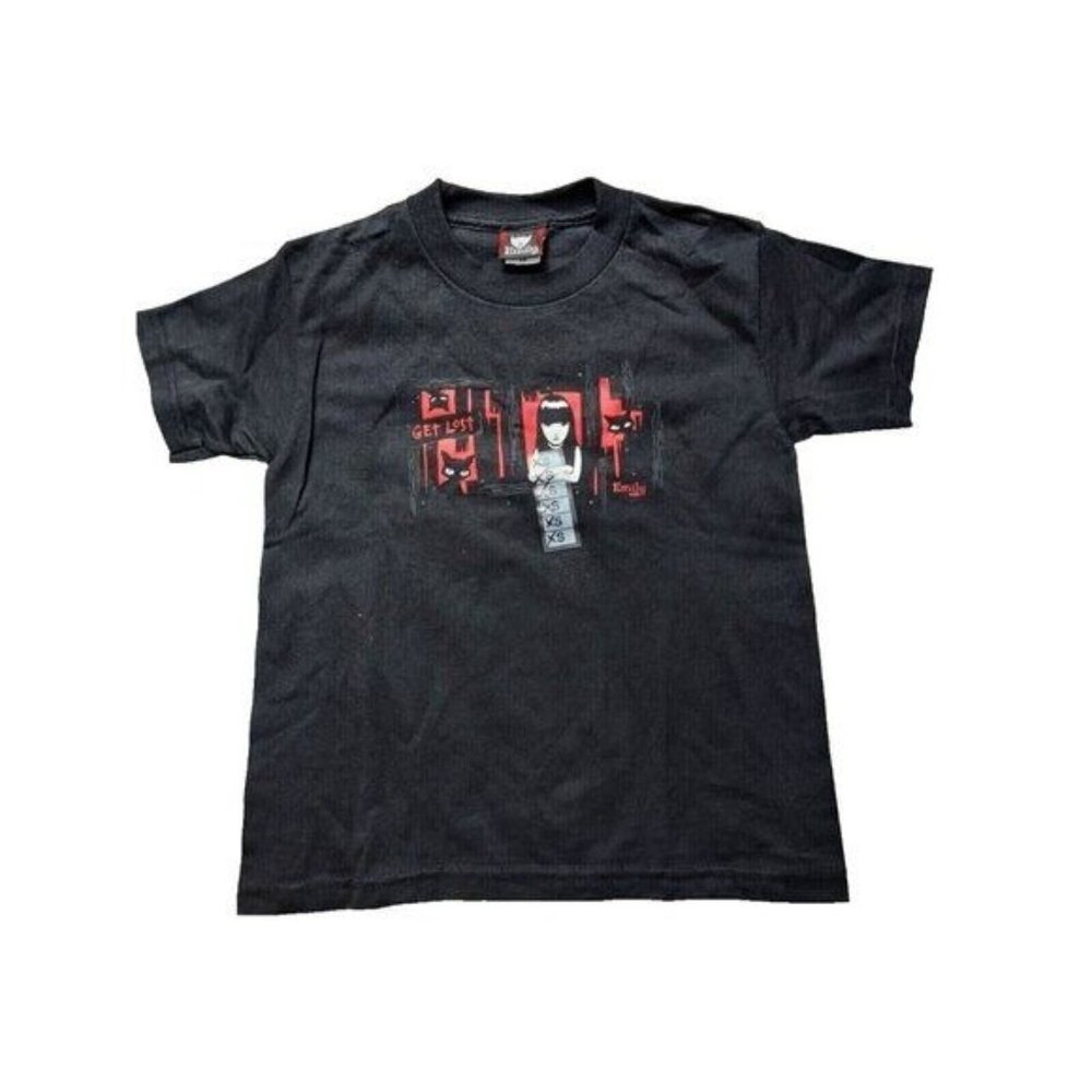 Vintage Emily the Strange Tshirt, Get Lost, Black, XS